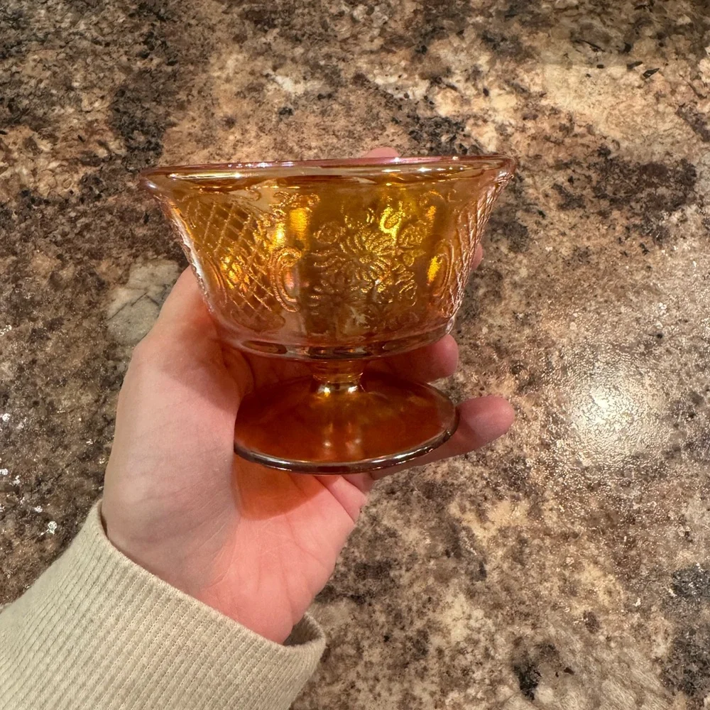 Federal Glass Company Normandie pattern footed sherbet cup